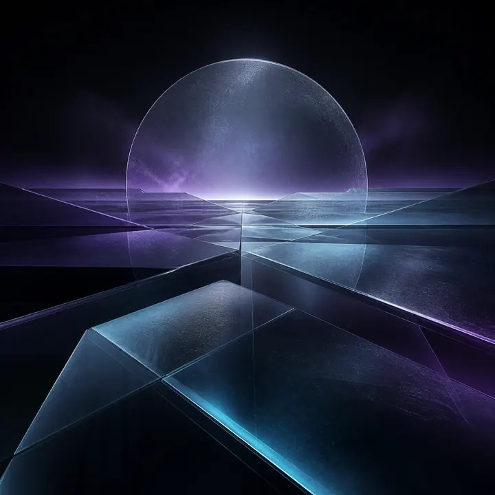 Original abstract art for Glass Horizon